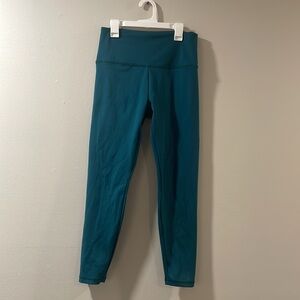 Zobha Teal Green Blue High Rise leggings - L